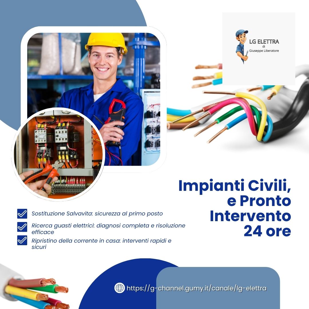 Elettricista specializzato in sostituzione salvavita, ricerca guasti e ripristino corrente Elettricista specializzato in sostituzione salvavita, ricerca guasti e ripristino corrente